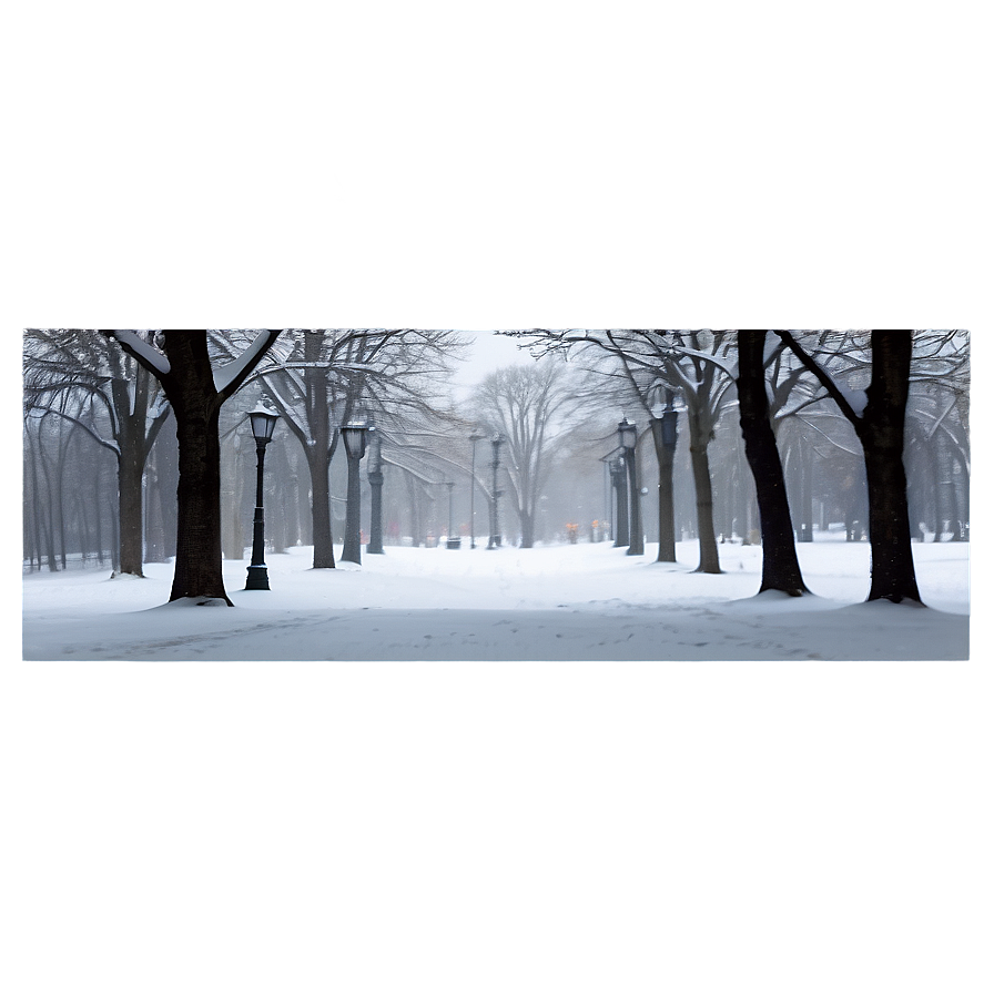 Snowy Park Transparent Png Pog39