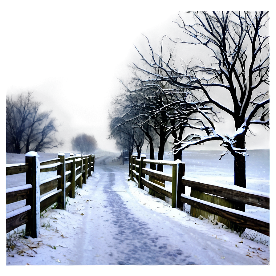 Snowy Path Blizzard PNG 06242024 PNG with transparent background