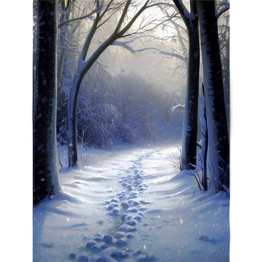 Snowy Path Blizzard PNG rle64 PNG with transparent background