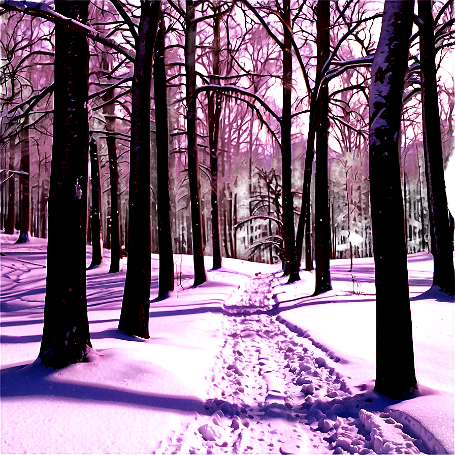 Snowy Path PNG ygd PNG with transparent background