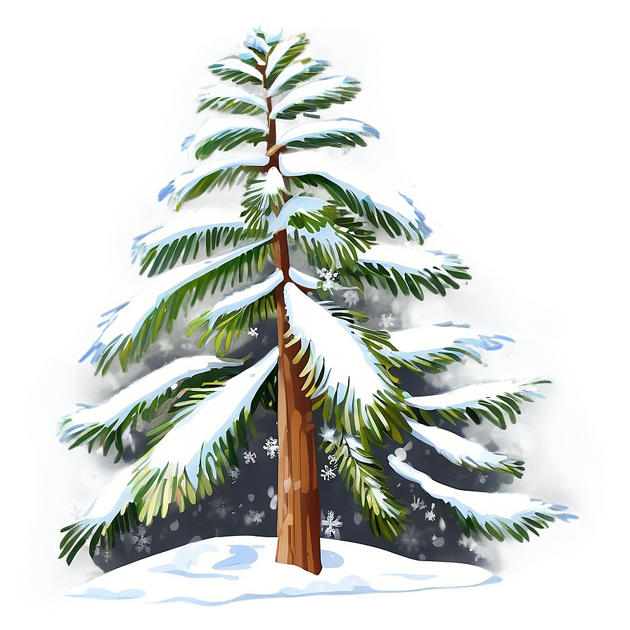 Snowy Pine Trees Png 05042024