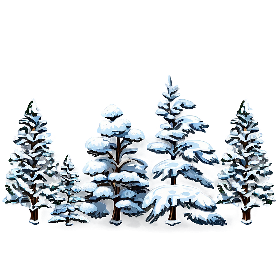 Snowy Pine Trees Png 65