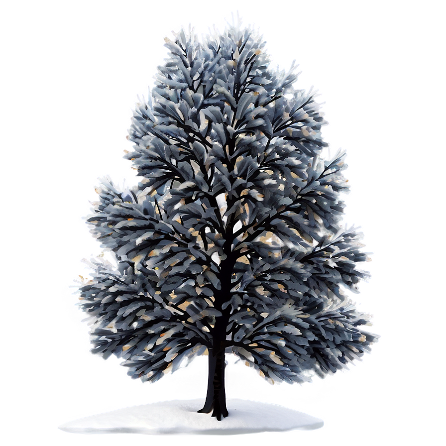 Snowy Poplar Tree Png Tem45