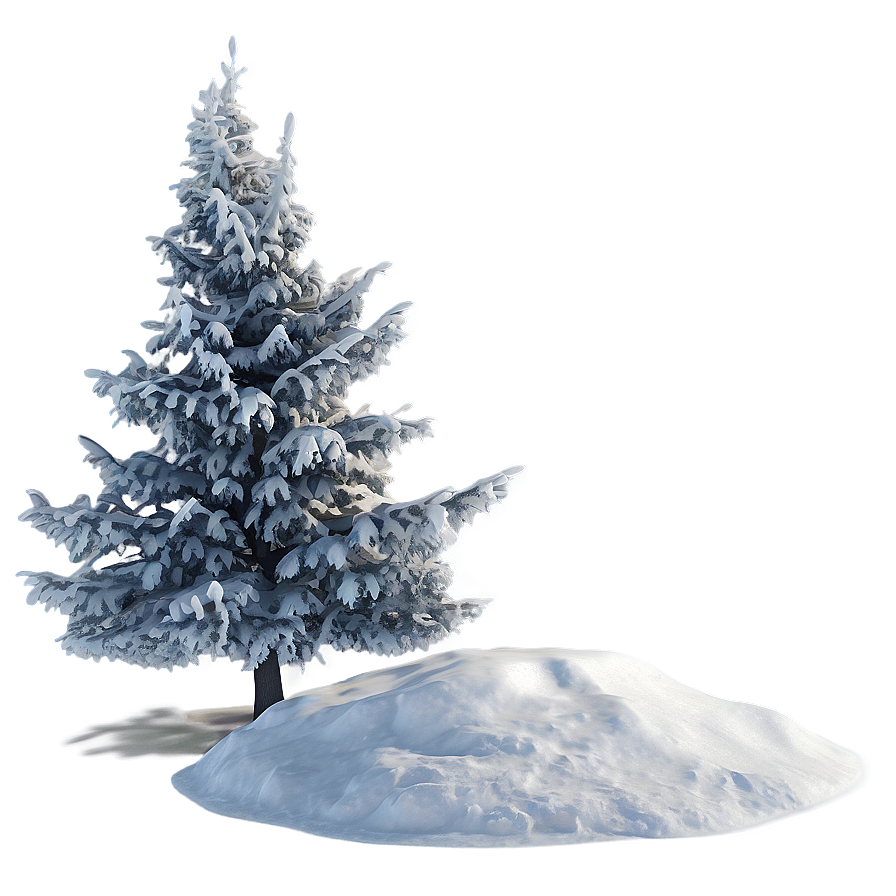 Snowy Tree In Blizzard Png 32