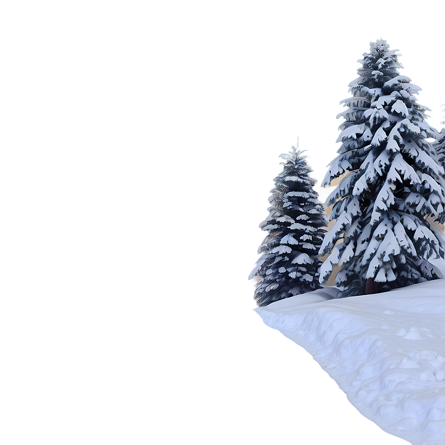 Snowy Tree Landscape Png Oxn60