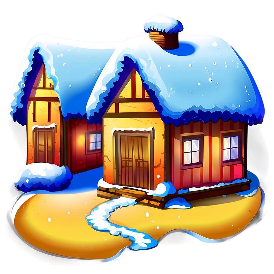 Snowy Village Transparent Png Vgp98