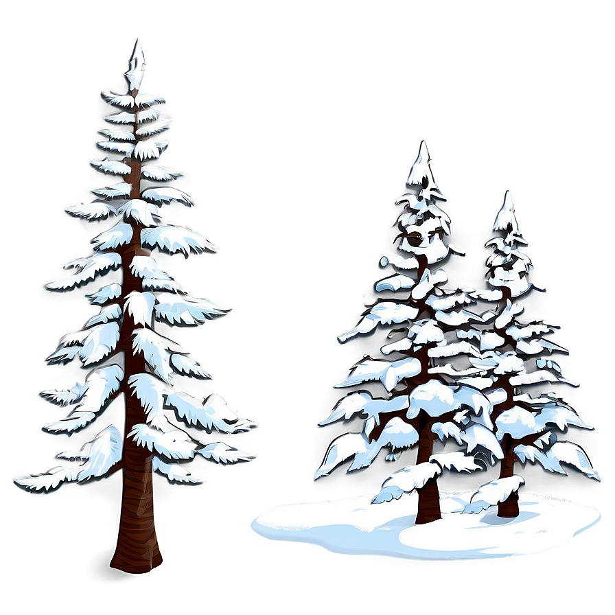 Snowy Wilderness Trees Png 25