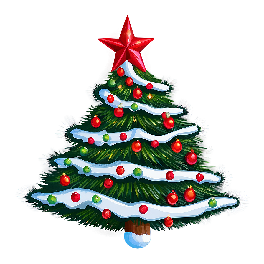 Snug Christmas Tree Art Png 06252024