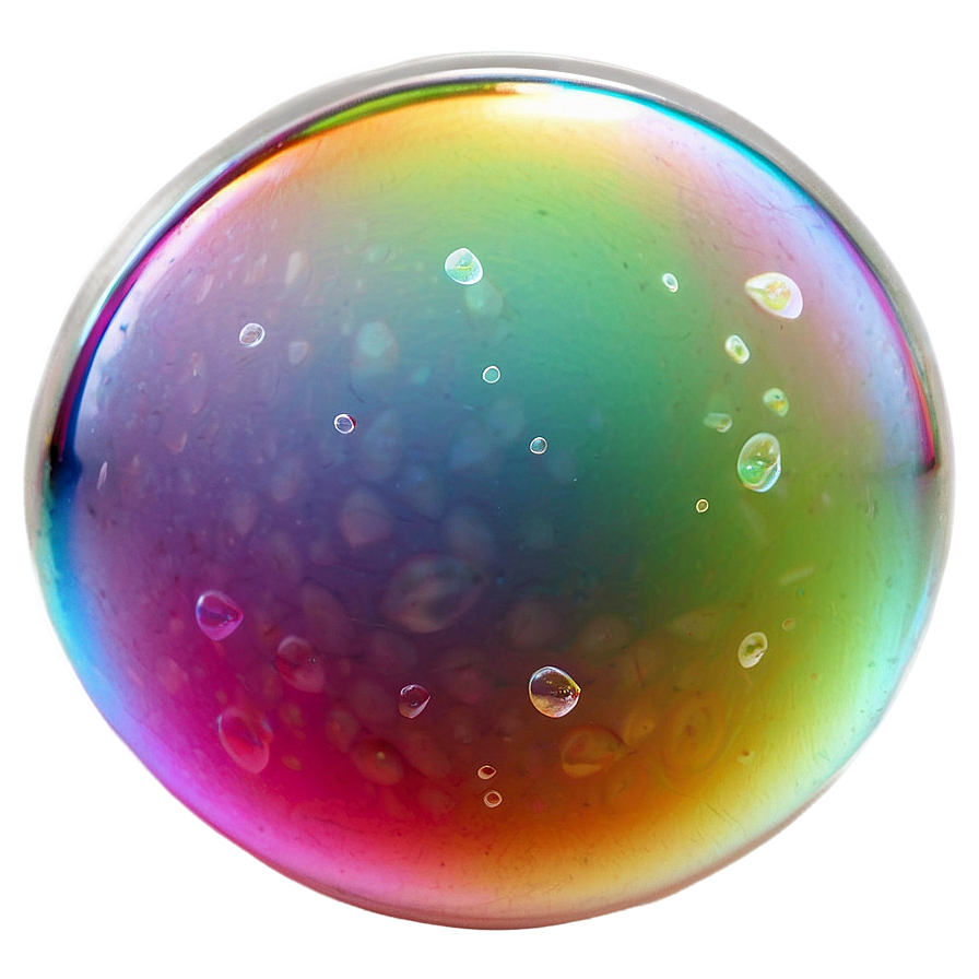 Soap Bubble With Rainbow Colors Png 84