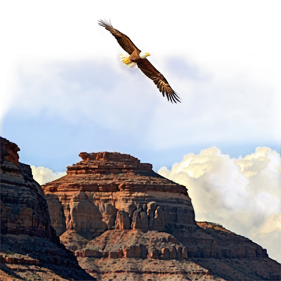 Soaring Eagles Above Canyon Png Thr29