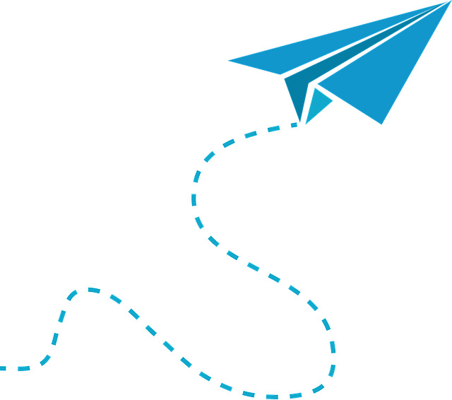 Soaring Paper Plane Graphic