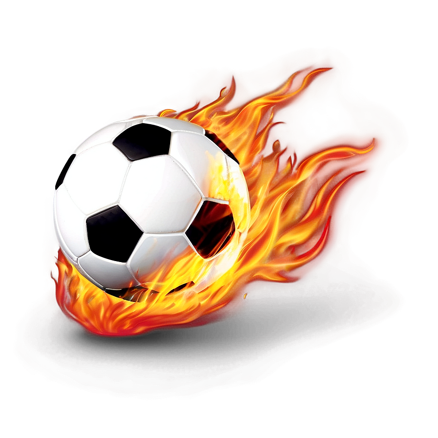 Soccer Ball On Fire Png Mnd48