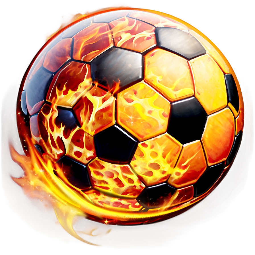 Soccer Ball On Fire Png Sih