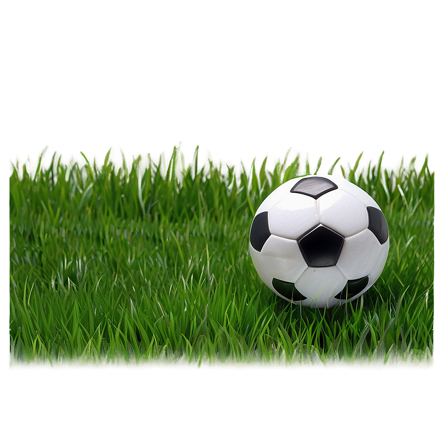 Soccer Ball On Grass Png Vwu