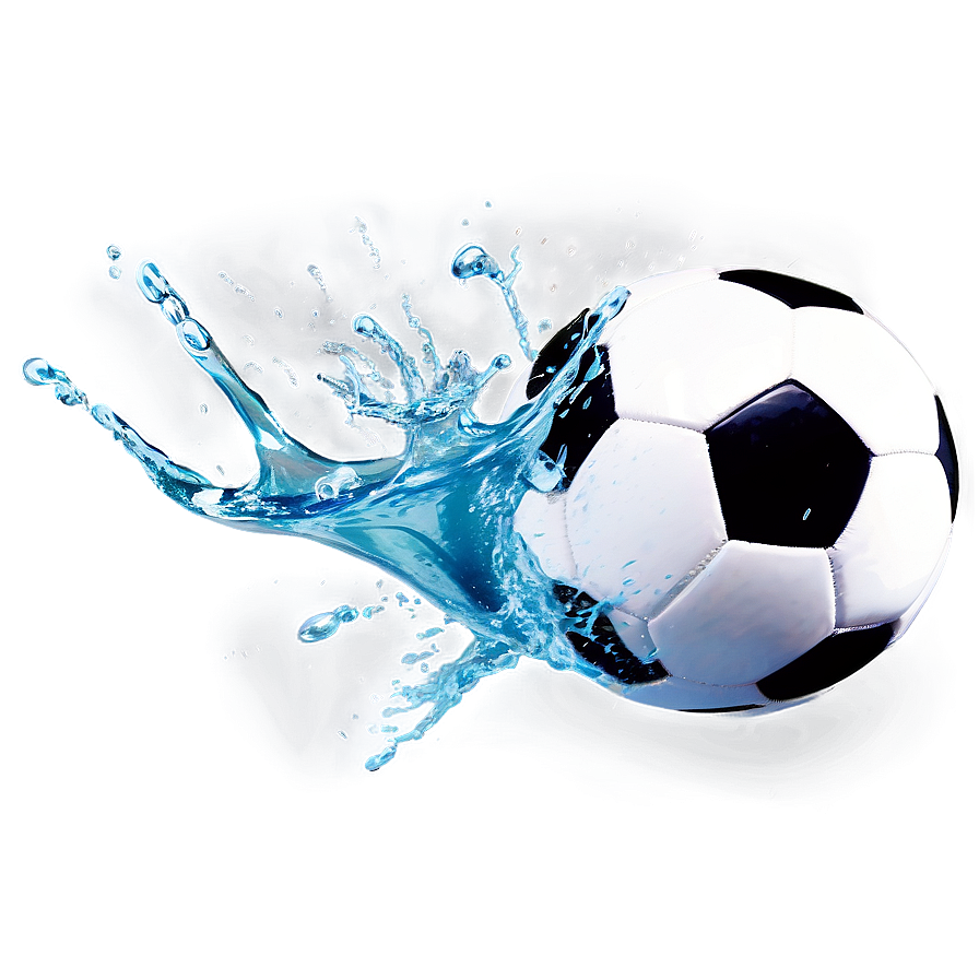 Soccer Ball Splash Water Png Ikv31