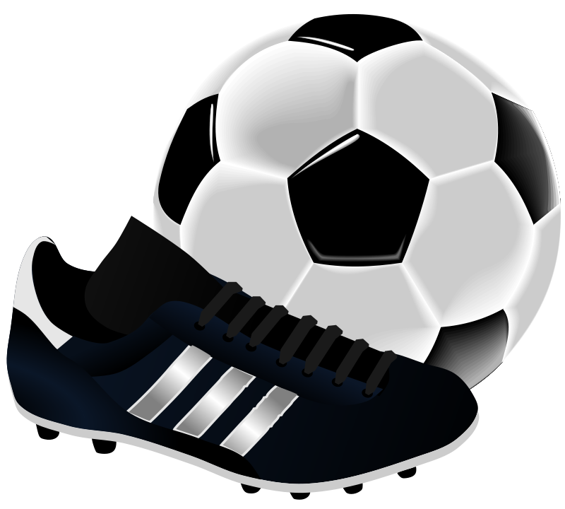 Soccer Balland Cleat Graphic PNG with transparent background
