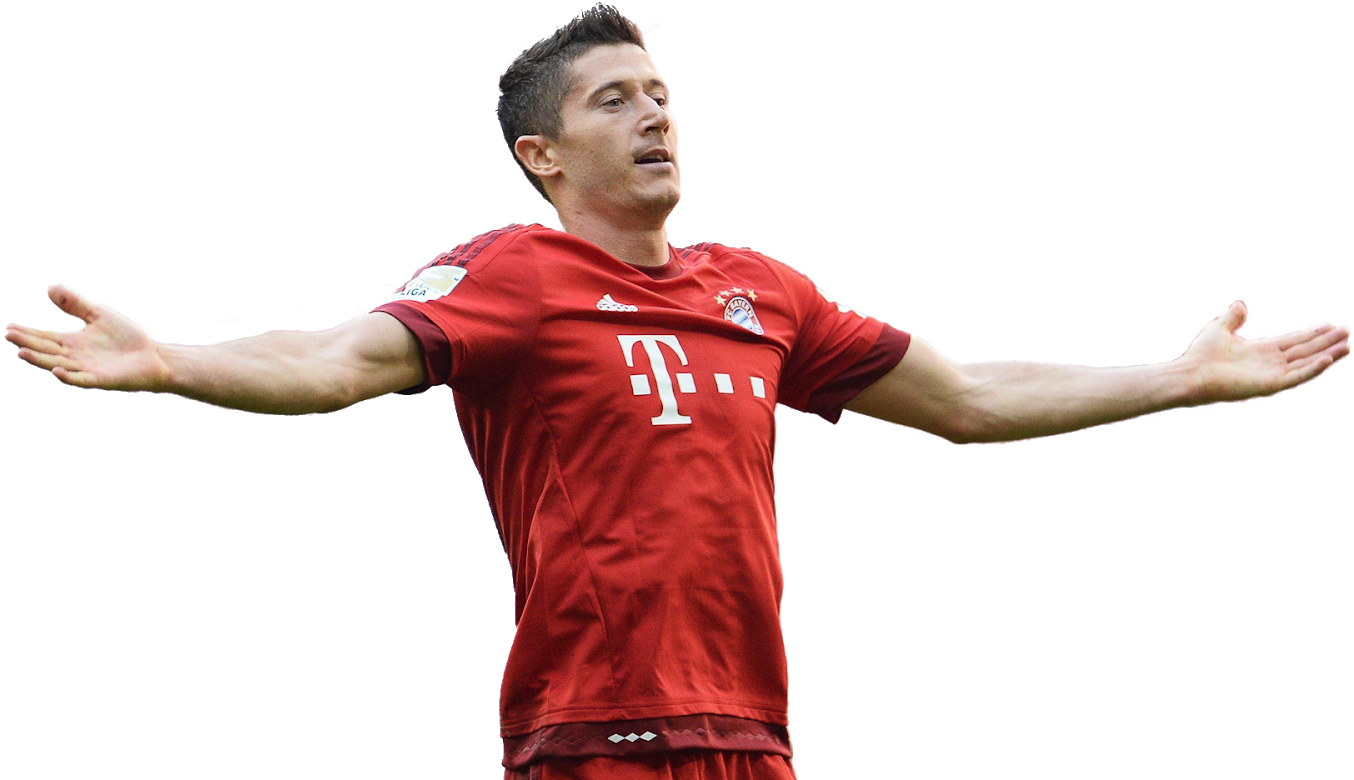 Soccer Player Celebration Red Jersey PNG with transparent background