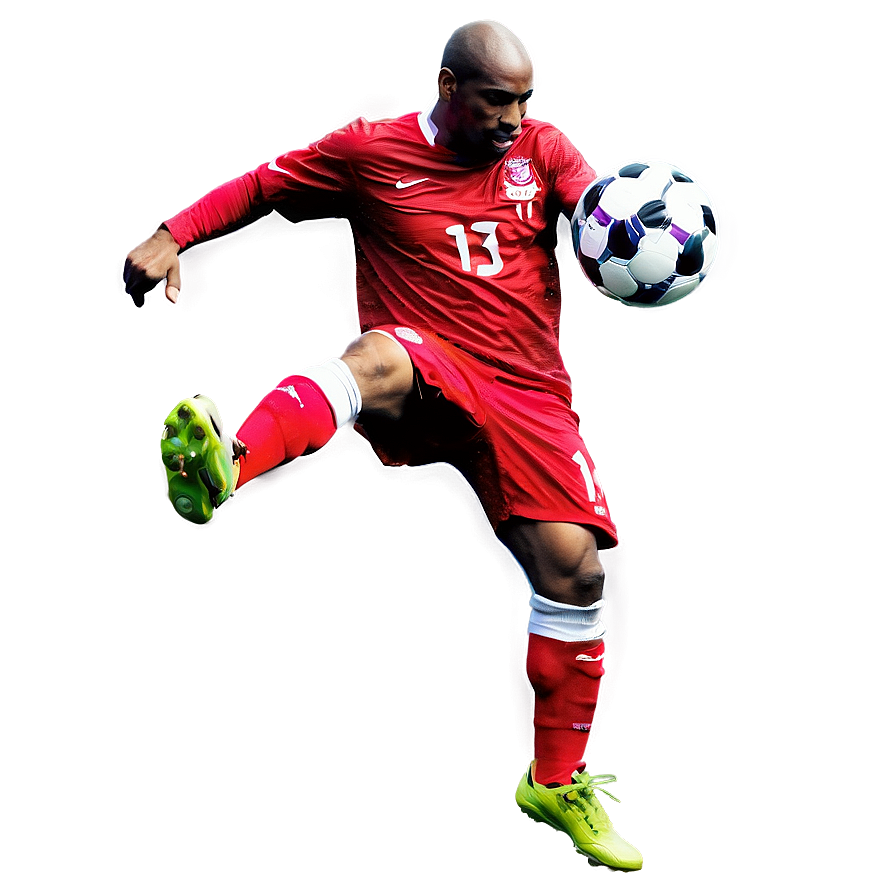 Soccer Player Kicking Ball Png 41