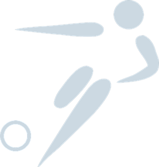 Soccer Player Silhouette Graphic PNG with transparent background
