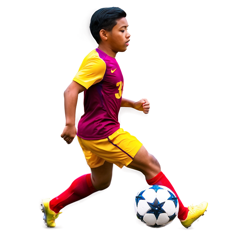 Soccer Player Solo Run Png Mir