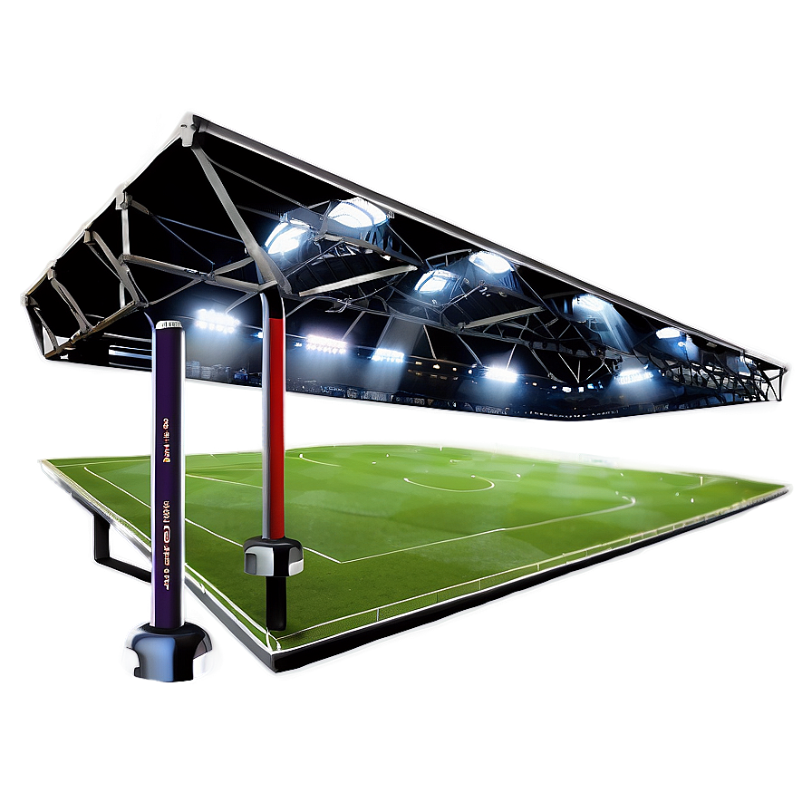 Soccer Stadium Floodlight Illumination Png 06252024