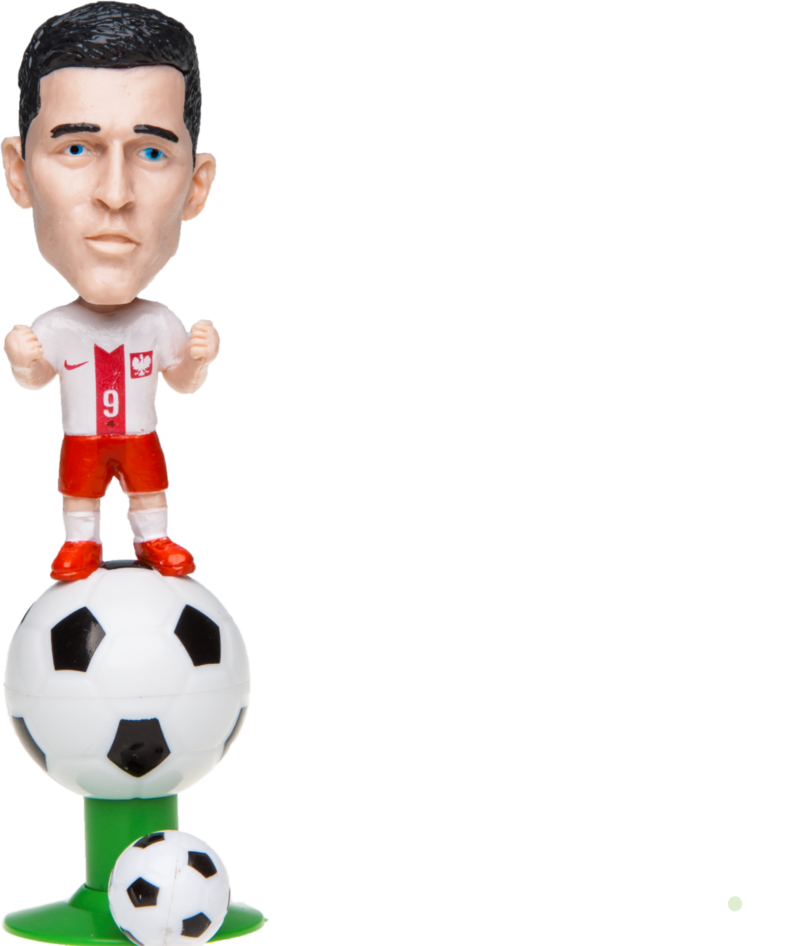 Soccer Star Bobblehead Figurine PNG with transparent background