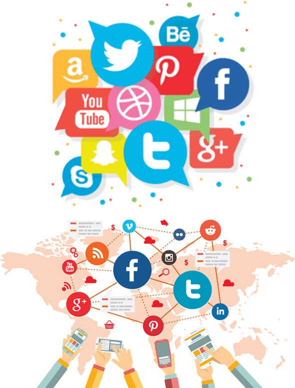 Social Media Global Influence PNG with transparent background