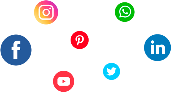 Social Media Icons Floating