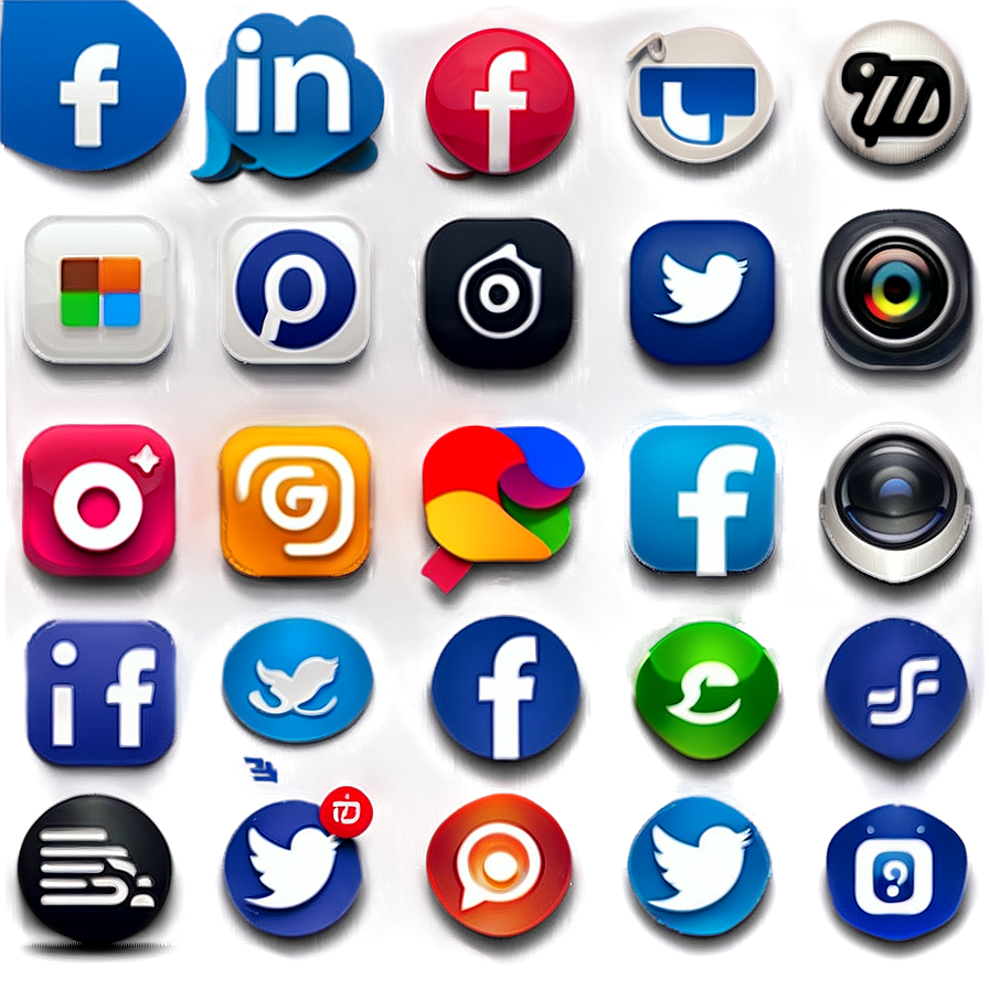 Social Media Icons PNG 05252024 PNG image with a transparent background, free high-resolution download