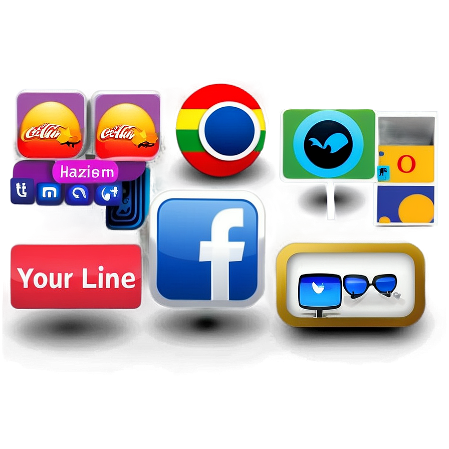 Social Media Icons PNG 89 PNG image with a transparent background, free high-resolution download