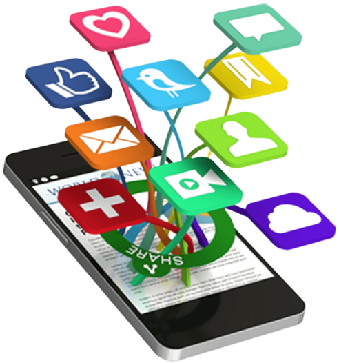 Social Media Icons Smartphone