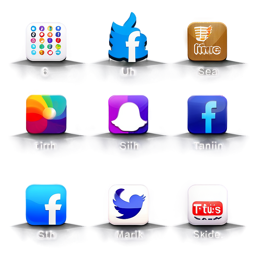 Social Media Icons With Names Png 92