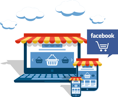 Social Media Online Shopping Concept