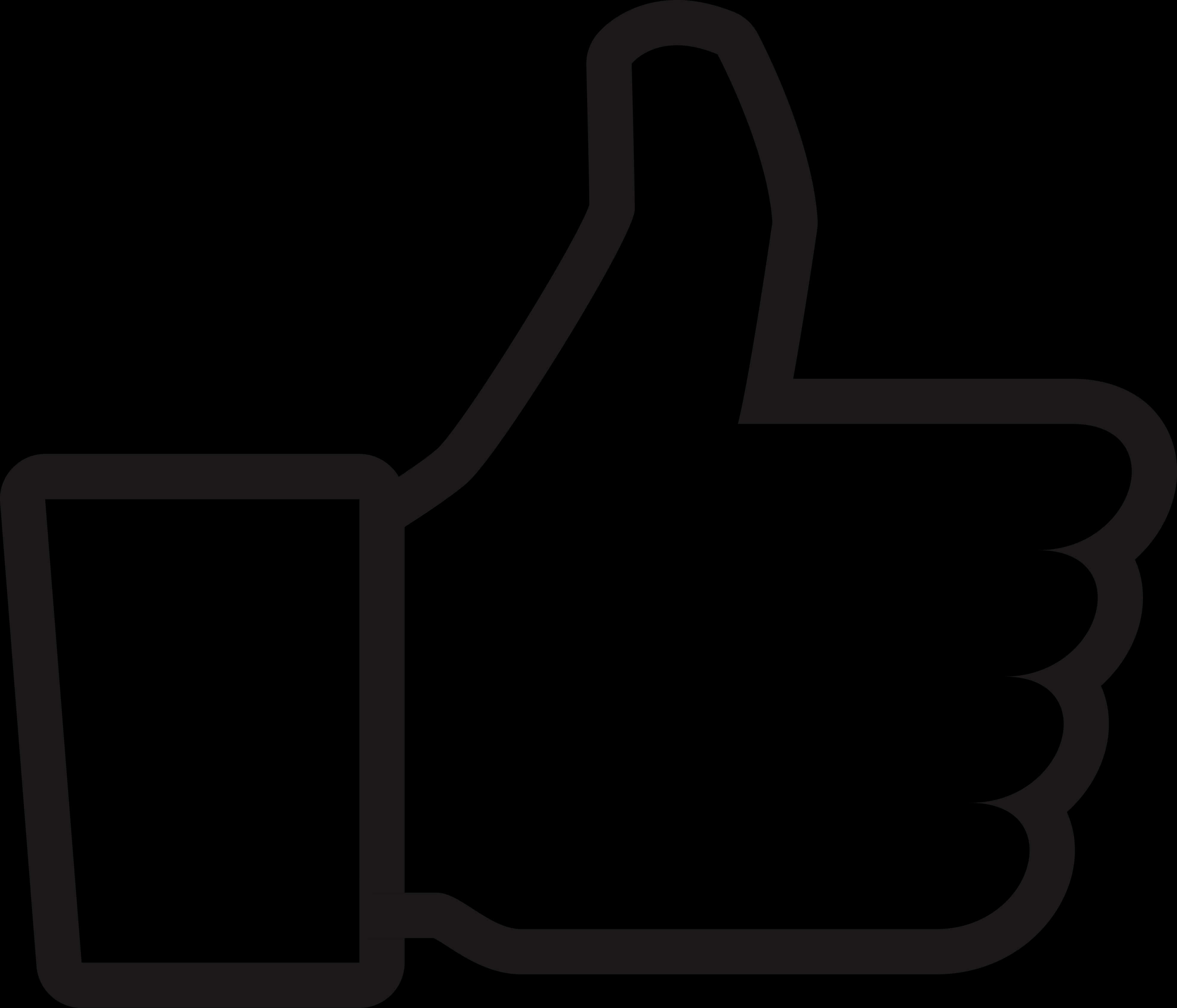 Social Media_ Thumbs Up Icon