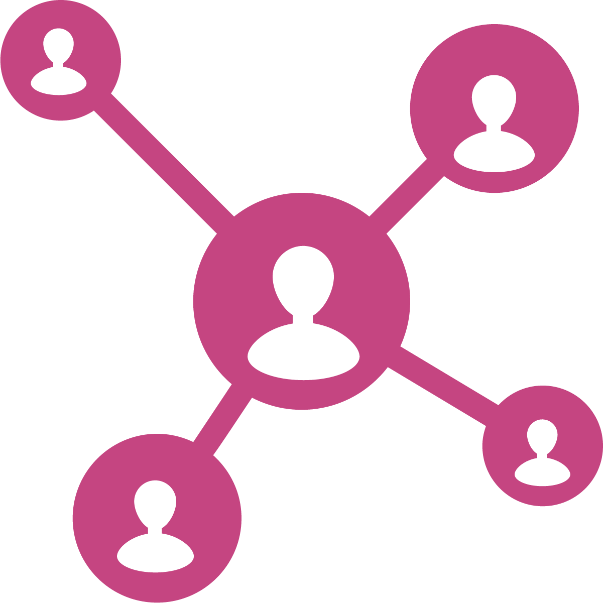 Social Network Connection Graphic PNG with transparent background
