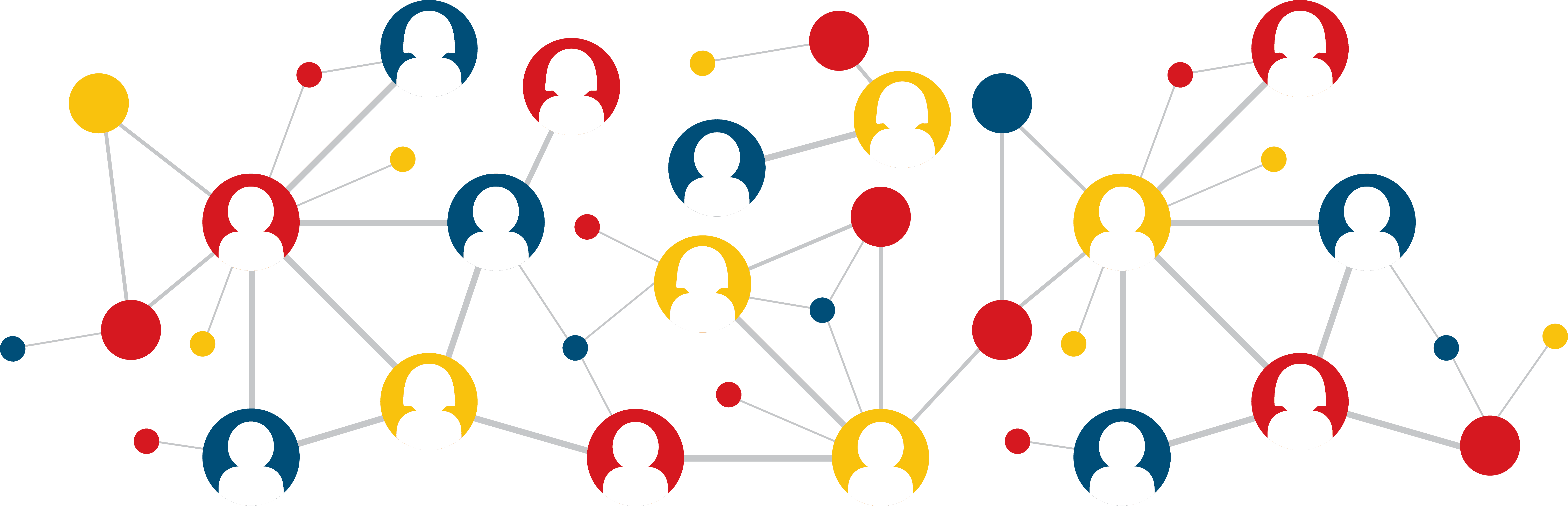 Social Network Connections Graphic PNG with transparent background