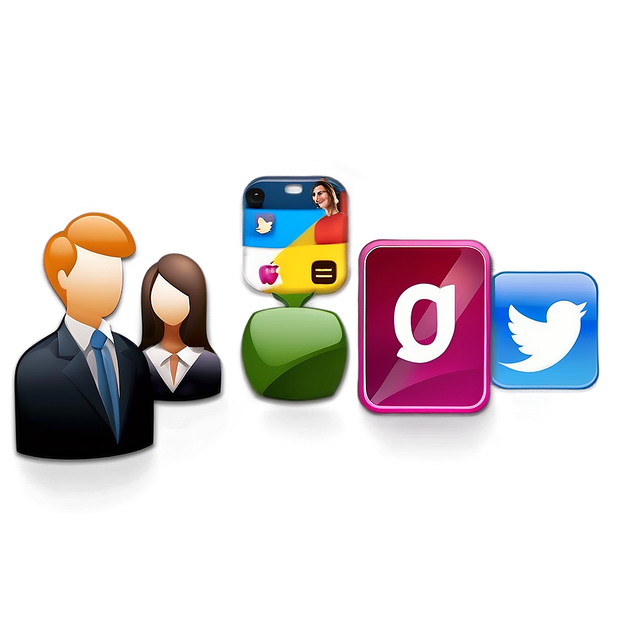 Social Network Icons Collection PNG oou10 PNG image with a transparent background, free high-resolution download