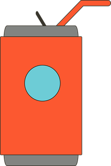 Soda Can Vector Illustration PNG image with a transparent background, free high-resolution download