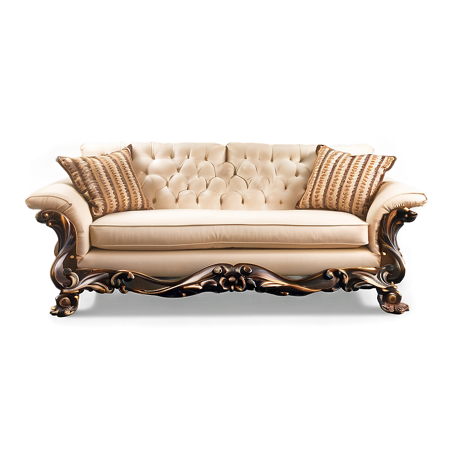 Sofa With Metal Accents Png 05252024