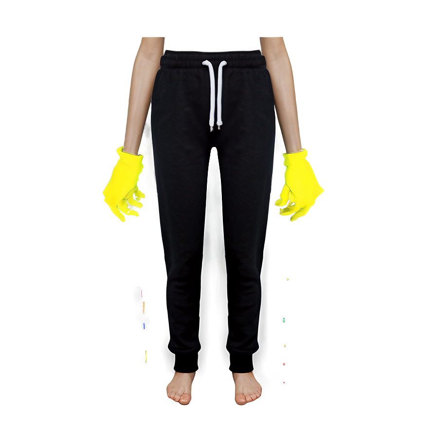 Soft Black Sweatpants Png 06132024