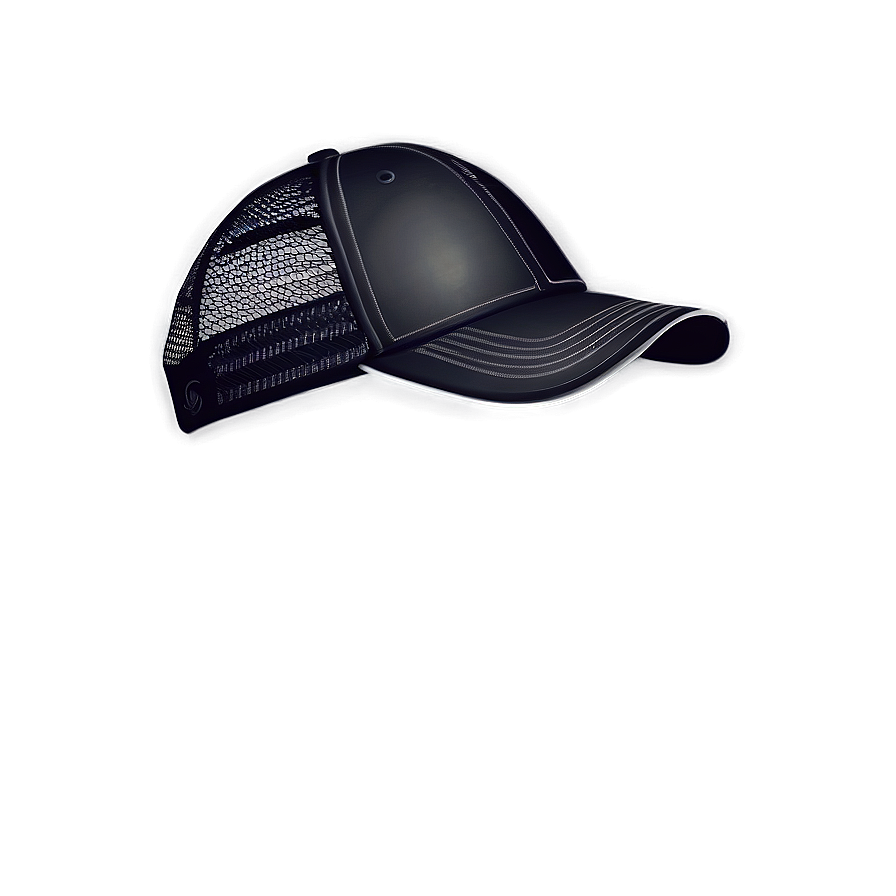 Soft Black Trucker Hat Texture Png 06282024