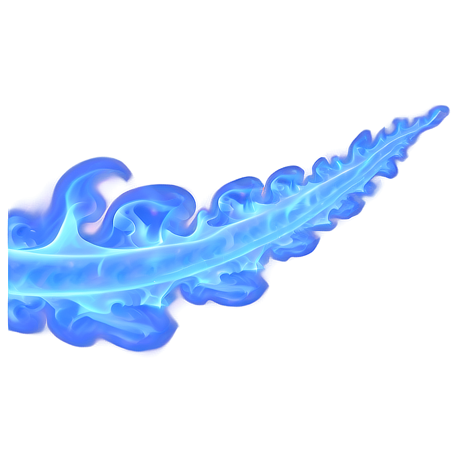 Soft Blue Flame Light Png 35