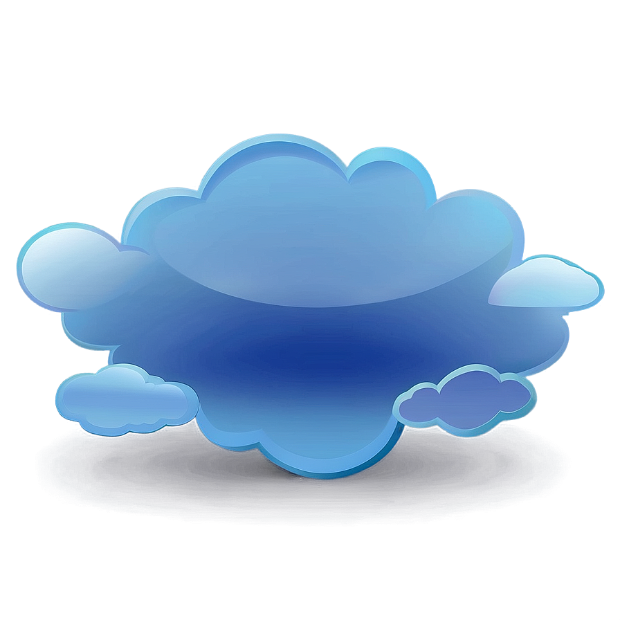 Soft Blue Gradient Clouds Png 06202024