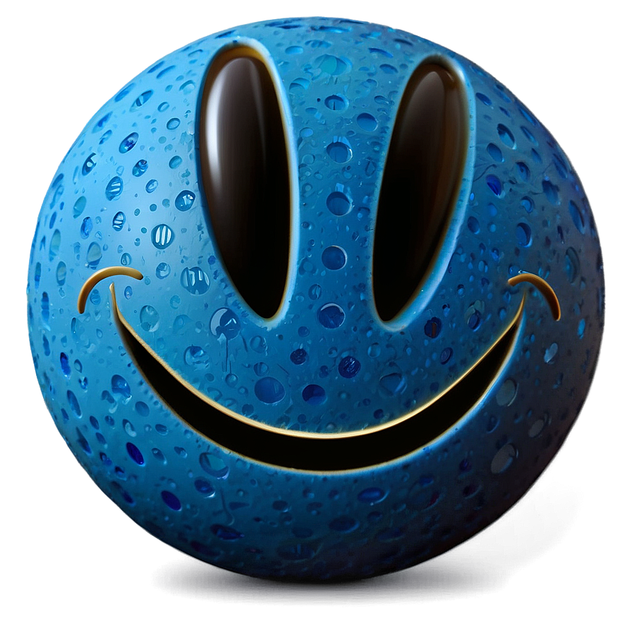 Soft Blue Smiley Expression Png Rov32