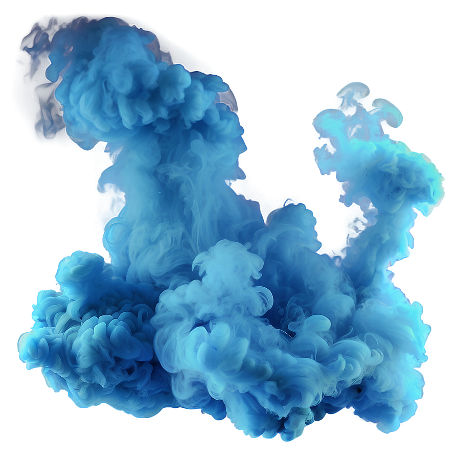 Soft Blue Smoke Png 33