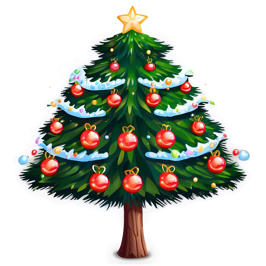 Soft Cute Christmas Tree Png Byr