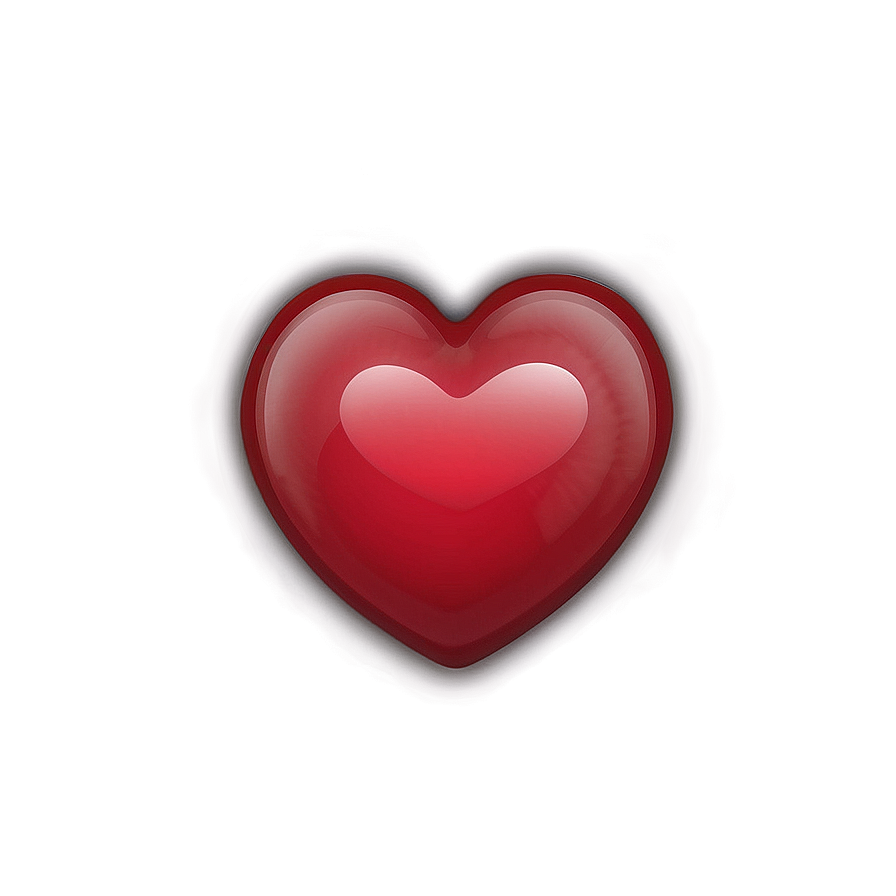 Soft Edge Red Heart Emoji Png 63