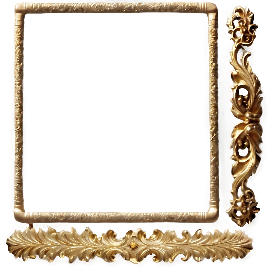 Soft Gold Border Png Hxk73