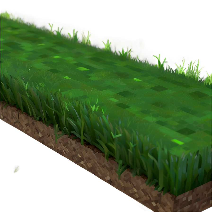 Soft Minecraft Grass Surface Png 06252024