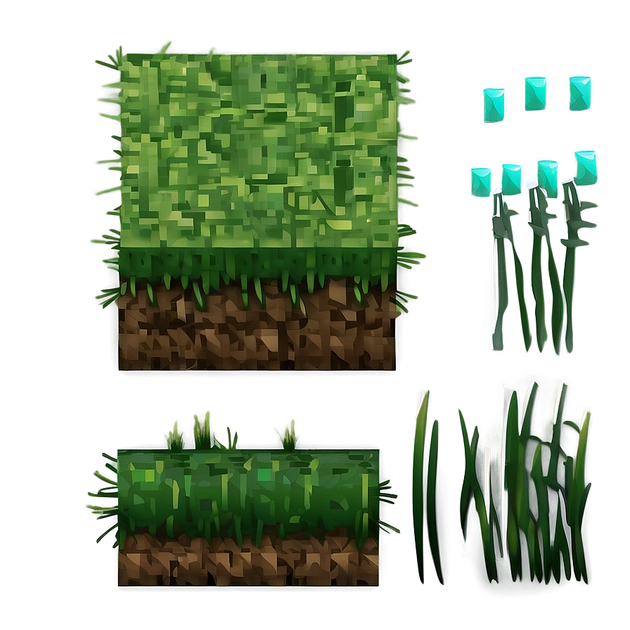 Soft Minecraft Grass Surface Png Cyq